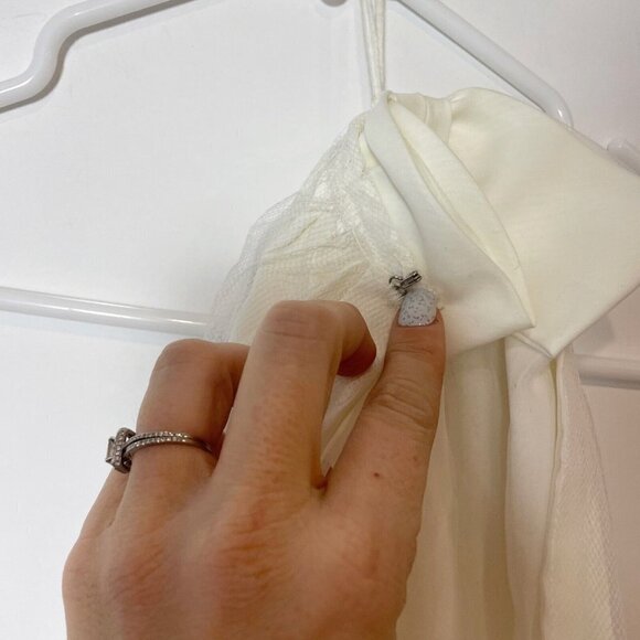 Vintage Floral Embroidered Wedding Veils Womens White Ribbon Lace 60s 70s 80s - Picture 6 of 12